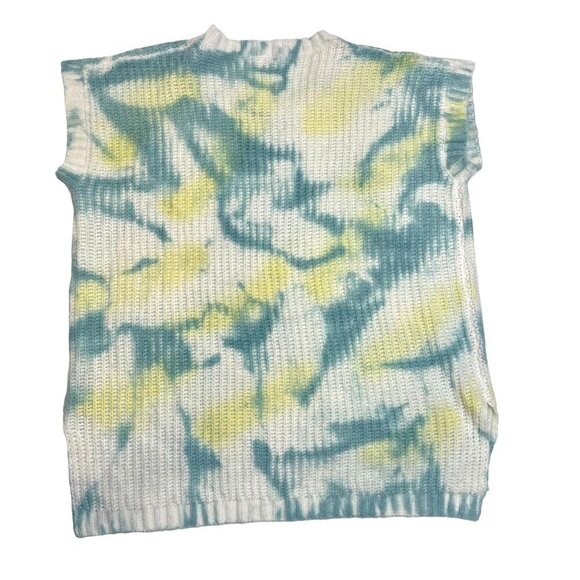 POL Oversized Tie Dye Effect Slouchy Sweater tunic Size MED Hi Lo Hem - Picture 3 of 7